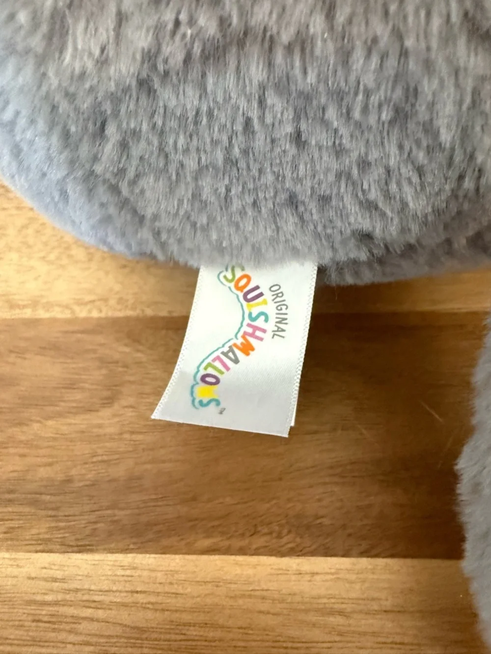 Squishmallows Grey and Cream Cute Plush Pet Toy